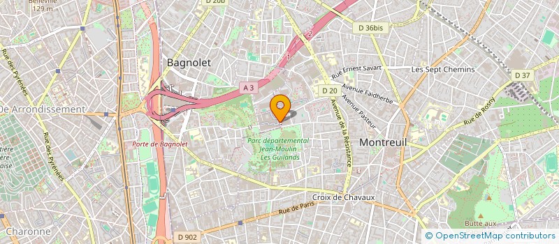 localisation de l'entreprise MHI BAT à BAGNOLET