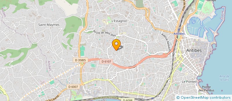 localisation de l'entreprise MHJ  ANTIBES