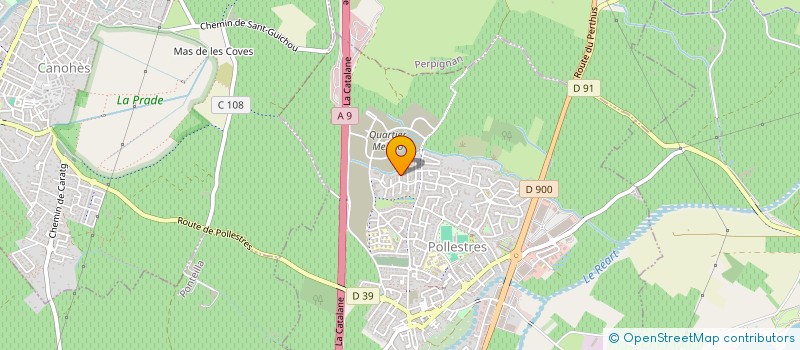 localisation de l'entreprise MHJ INFINITY  POLLESTRES