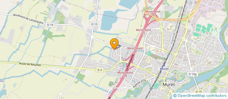 localisation de l'entreprise MHJ31 PYRENEES  MURET