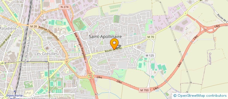 localisation de l'entreprise MHK  SAINT-APOLLINAIRE