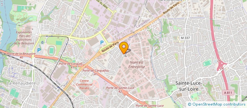 localisation de l'entreprise MHK BATIMENT à NANTES