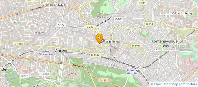 localisation de l'entreprise MHM à VINCENNES