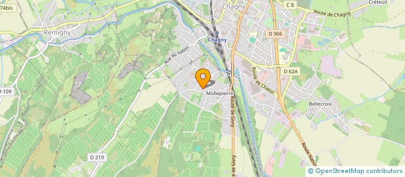 localisation de l'entreprise MHM  CHAGNY