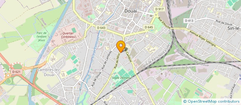 localisation de l'entreprise MHM  DOUAI