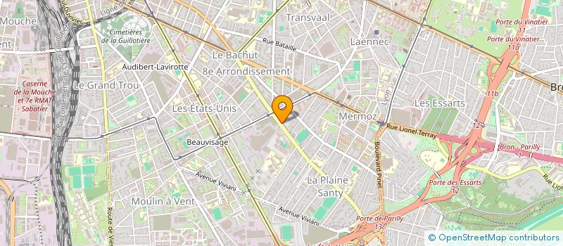 localisation de l'entreprise MHM  LYON