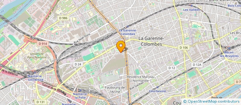 localisation de l'entreprise MHM BATIMENT à LA GARENNE-COLOMBES
