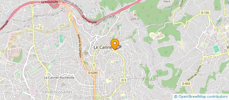 localisation de l'entreprise MHM DECO à LE CANNET