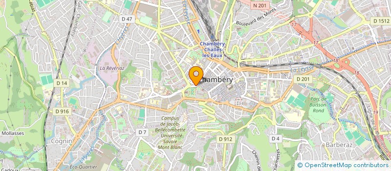 localisation de l'entreprise MHM FORMATION à CHAMBERY