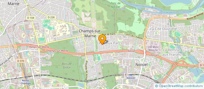 localisation de l'entreprise MHM TRANSPORT à CHAMPS-SUR-MARNE