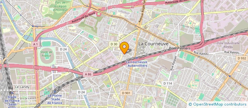 localisation de l'entreprise MHOUDINE ET FILS à LA COURNEUVE