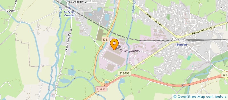 localisation de l'entreprise MHP  SURY-LE-COMTAL