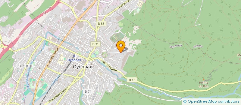 localisation de l'entreprise MHR BATIMENT à OYONNAX