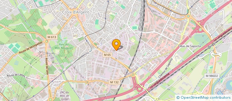 localisation de l'entreprise MHSC PADEL ET TENNIS CLUB à MONTPELLIER