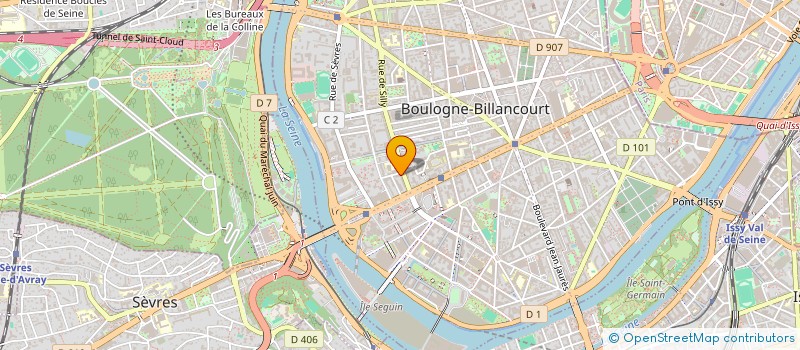 localisation de l'entreprise MHT MANAGEMENT  BOULOGNE-BILLANCOURT