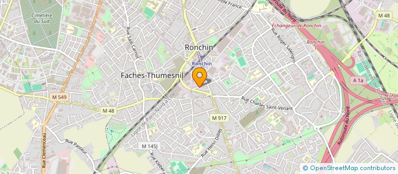 localisation de l'entreprise MHV PARTICIPATIONS  RONCHIN