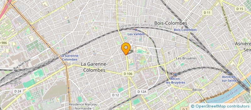localisation de l'entreprise MHW TRAVAUX à LA GARENNE-COLOMBES
