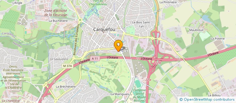 localisation de l'entreprise MHX à CARQUEFOU
