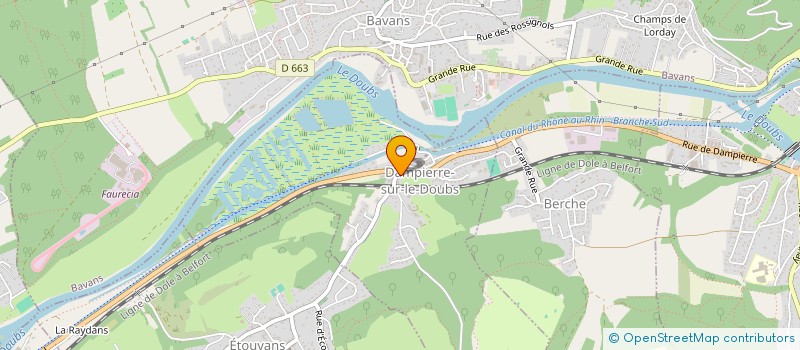 localisation de l'entreprise MI  DAMPIERRE-SUR-LE-DOUBS