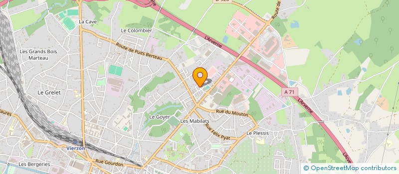 localisation de l'entreprise MI  VIERZON