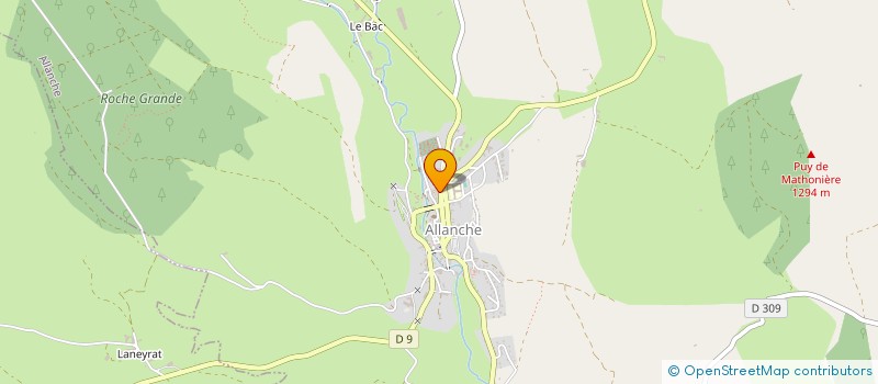 localisation de l'entreprise MI-AMI à ALLANCHE
