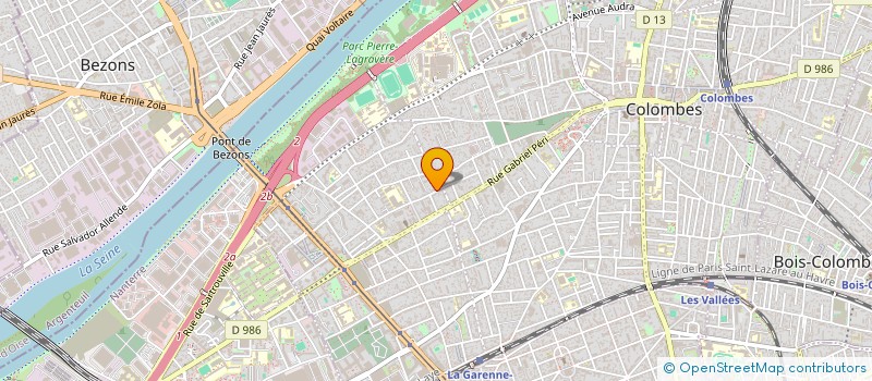 localisation de l'entreprise MI DESIGN à COLOMBES