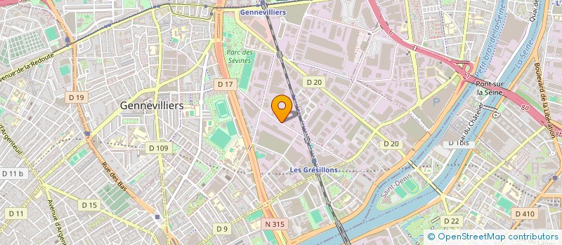 localisation de l'entreprise MI ELECTRONICS à GENNEVILLIERS