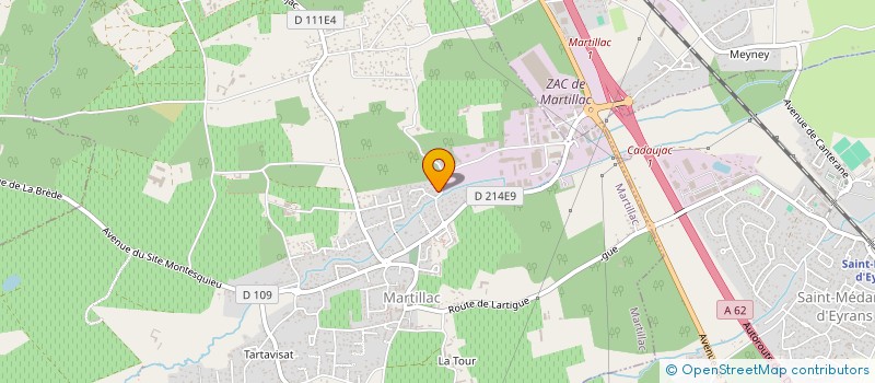 localisation de l'entreprise MI ESTRELLA  MARTILLAC