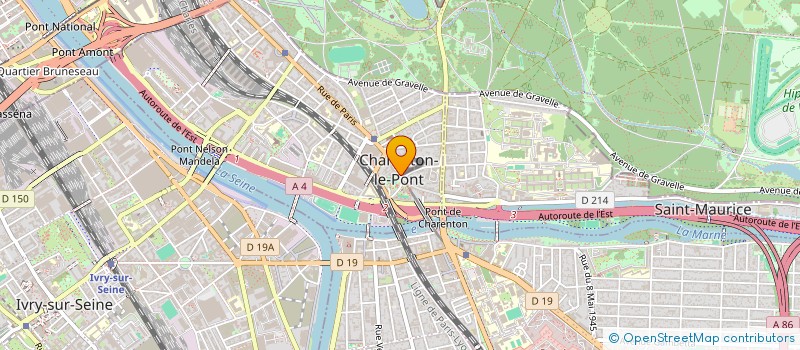 localisation de l'entreprise MI- PEAU  MI- PIERRE  CHARENTON-LE-PONT