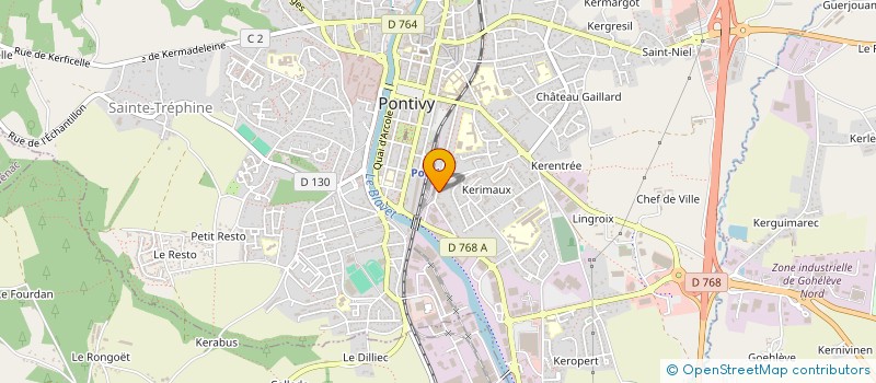 localisation de l'entreprise MI-SYL à PONTIVY