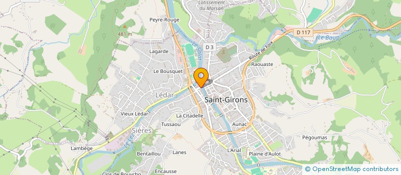 localisation de l'entreprise MI VAGUE  SAINT-GIRONS