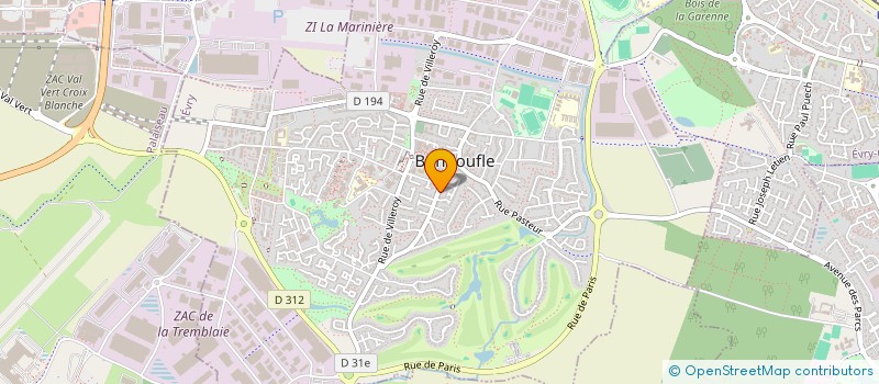 localisation de l'entreprise MI2C MAINTENANCE INSTALLATION DE CUISINES ET COLLECTIVITES à BONDOUFLE