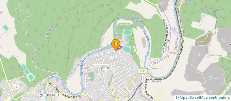 localisation de l'entreprise MI2E  JUF