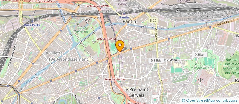 localisation de l'entreprise MIA à PANTIN