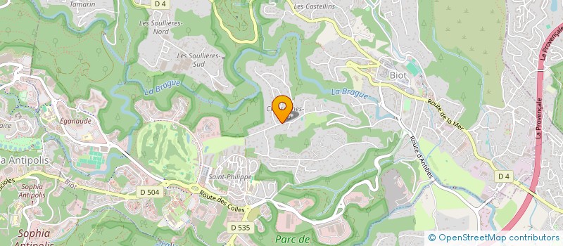 localisation de l'entreprise MIA  BIOT