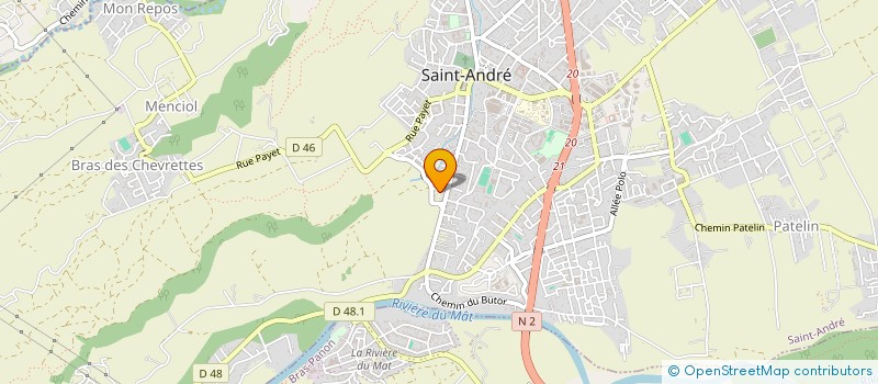 localisation de l'entreprise MIA BELLA PIZZA ET GRONDIN à SAINT-ANDRE