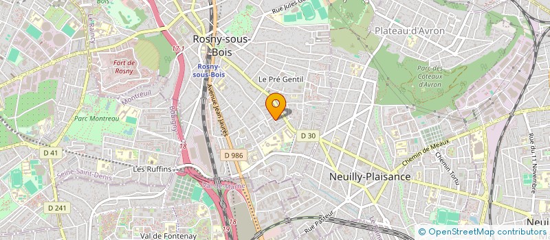 localisation de l'entreprise MIA CONSULTING à ROSNY-SOUS-BOIS