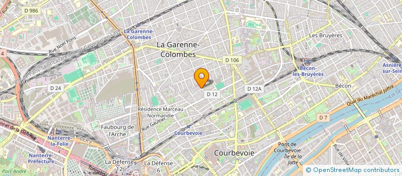 localisation de l'entreprise MIA HANSEN à COURBEVOIE