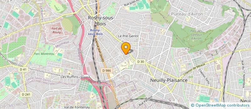 localisation de l'entreprise MIA MANAGEMENT à ROSNY-SOUS-BOIS