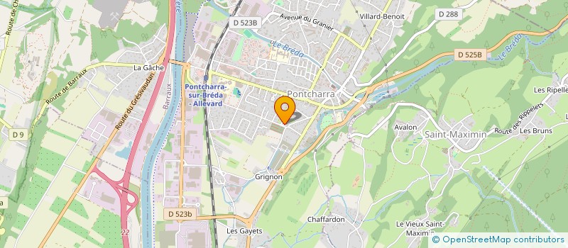 localisation de l'entreprise MIAD.F  PONTCHARRA