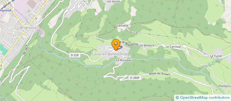 localisation de l'entreprise MIAGE à LAVAL-EN-BELLEDONNE