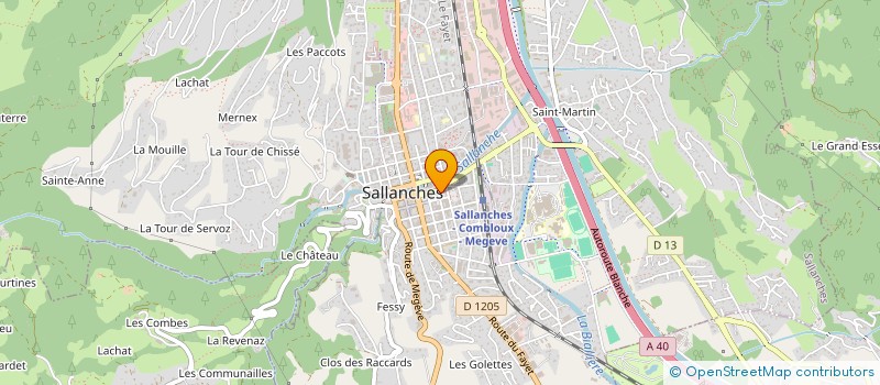 localisation de l'entreprise MIAGE EQUIPEMENT à SALLANCHES
