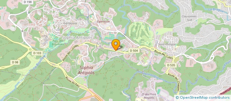 localisation de l'entreprise MIAGE NICE ALUMNI  BIOT