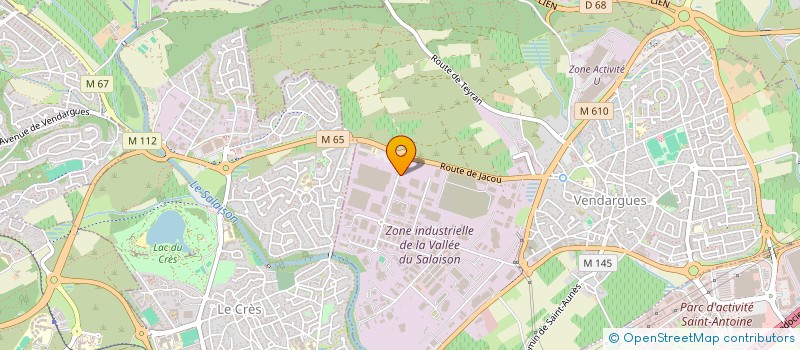 localisation de l'entreprise MIALANES SA à VENDARGUES