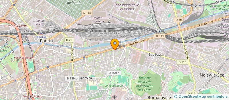 localisation de l'entreprise MIALIN & CIE  PANTIN