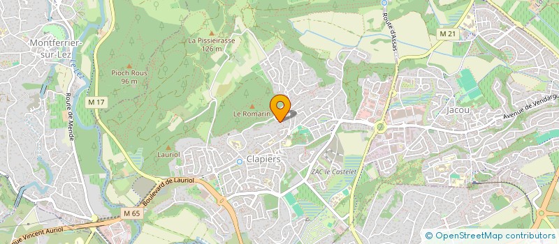 localisation de l'entreprise MIAM  CLAPIERS