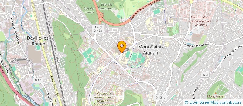 localisation de l'entreprise MIAM AMAP DE L'ESITPA  MONT-SAINT-AIGNAN