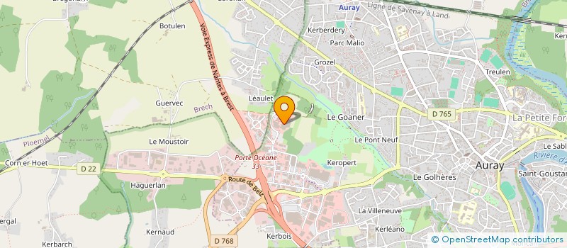 localisation de l'entreprise MIAM INNOV' à AURAY