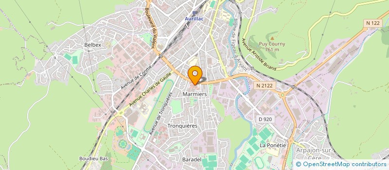 localisation de l'entreprise MIAM LE MONDE à AURILLAC