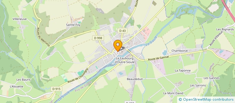 localisation de l'entreprise MIAM MIAM MANGEONS DES CREPES  EBREUIL